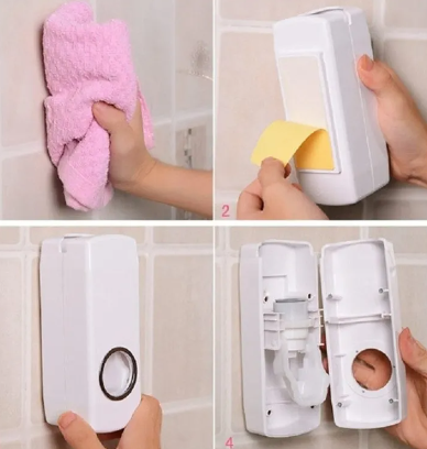 2 in 1 - Toothpaste Dispenser with Toothbrush Holder