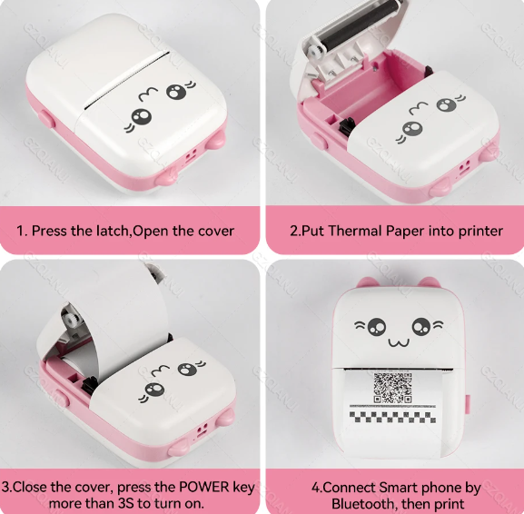 Meow-Mini Printer with FREE Thermal Roll and USB Cable