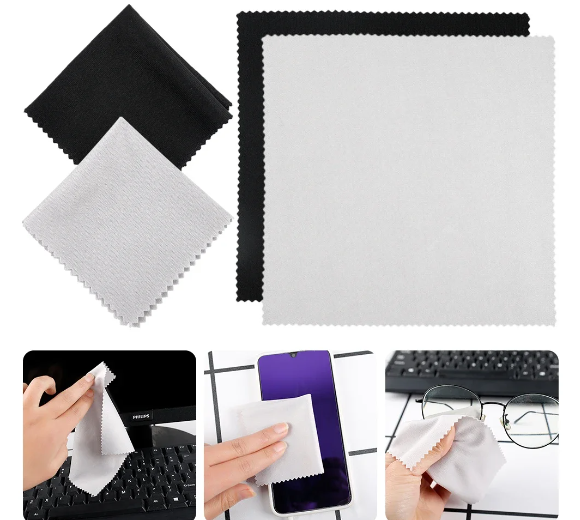 Microfiber Cleaning Cloth for Laptop PC Computer TV Camera Lens, Mobile Phone Screen Cleaning Wipes, Glasses Cleaner Kit.