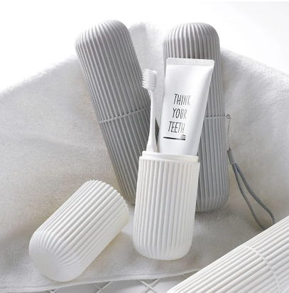 Portable Toothbrush and Toothpaste Holder Kit