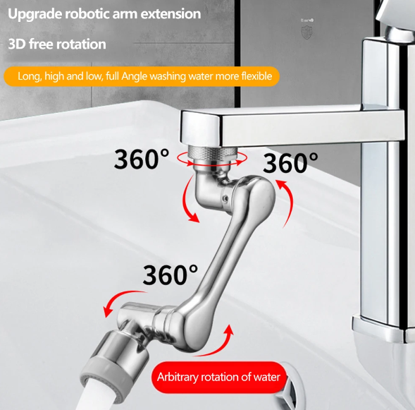 Universal Rotation Faucet Extender Sprayer Head